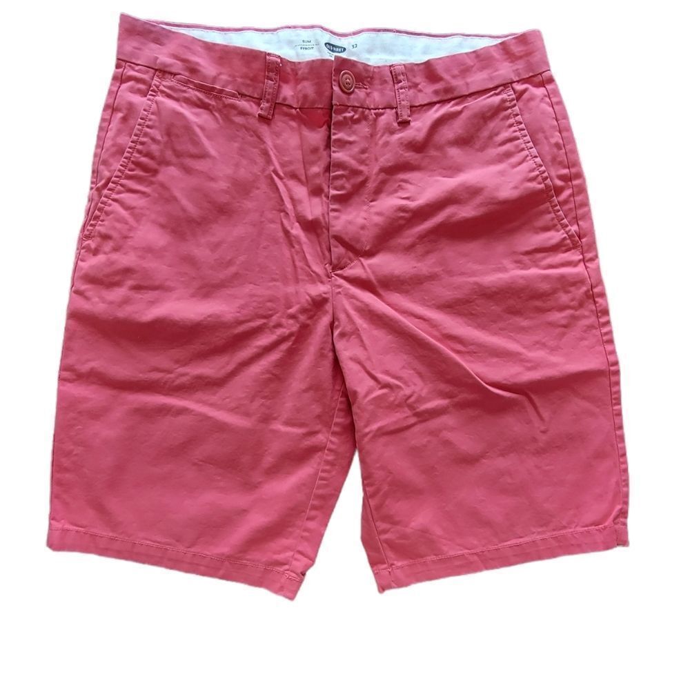 Old Navy Men's Coral Flat Front Shorts
